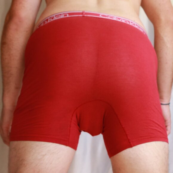 Calvin Klein Red Boxer Trunk Polyester Elastic Waistband Underwear Shorts XL - Picture 4 of 7
